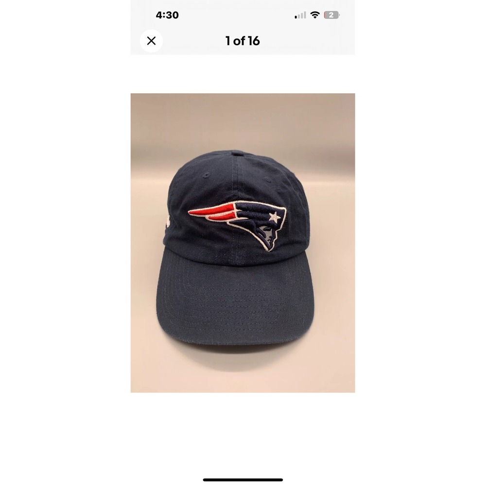 New England Patriots '47 Brand Navy Clean‎ Up Adjustable Hat